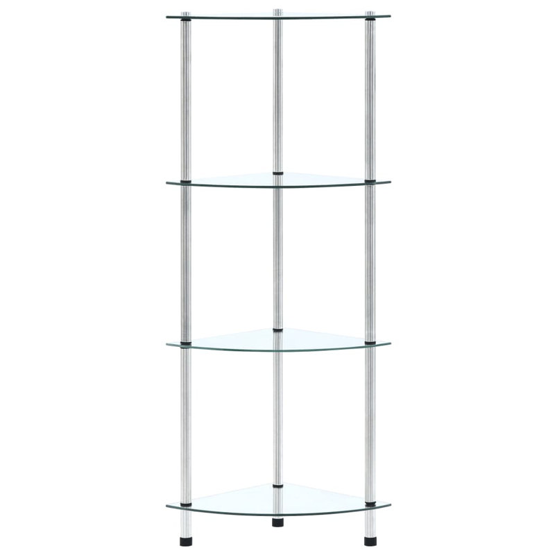 Sisler 30cm W Metal Shelving Unit, Transparent