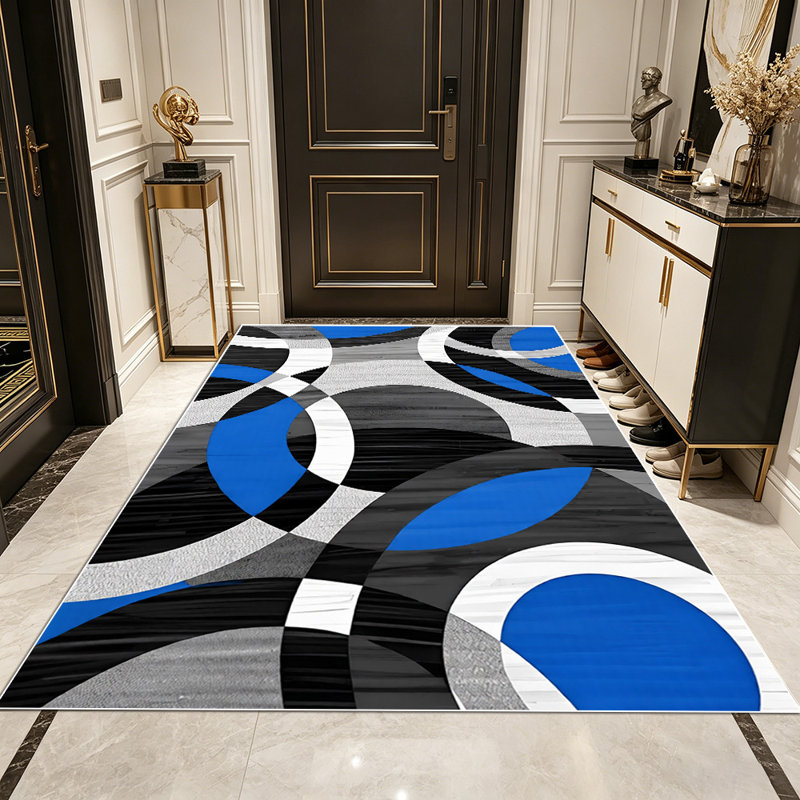 Modern abstract geometric carpet, soft and easy to clean, suitable for living rooms, bedrooms, dining rooms, study rooms, and other indoor spaces