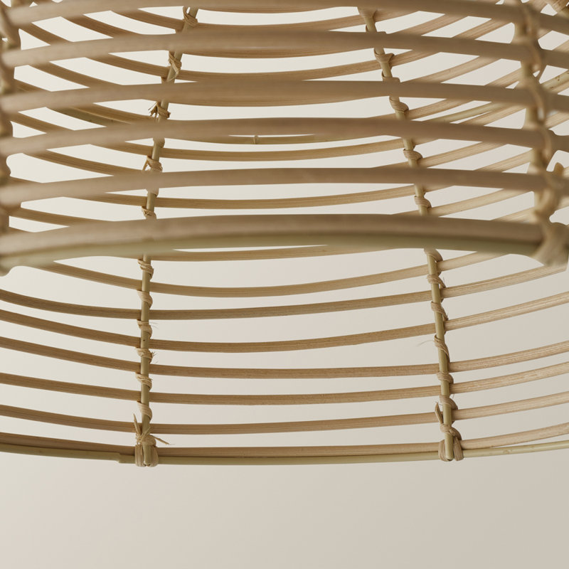 Hojovice 31cm Bamboo/Rattan Bowl Pendant Shade, Natural