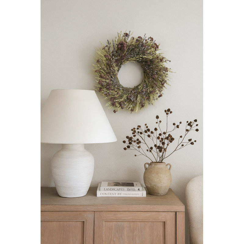 Handcrafted Lavender Wreath, 26" H x 26" W x 5" D