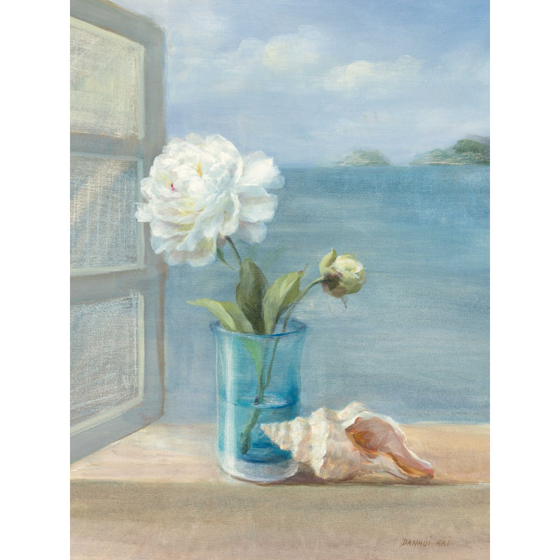 «Coastal Florals I», reproduction sur toile, H 32 po x l 24 po