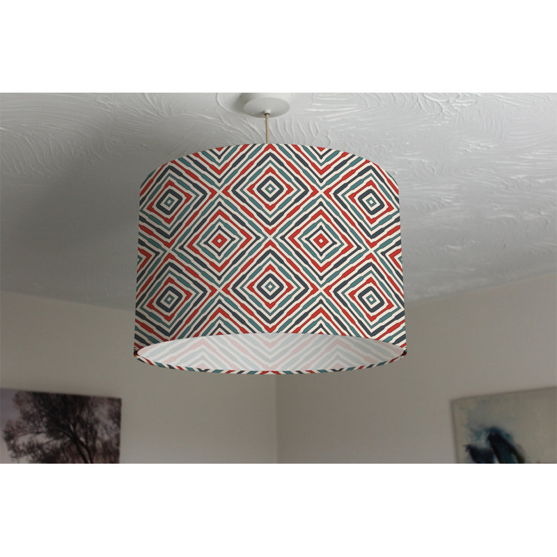 Cotton Drum Lamp Shade ( Uno ), 25cm H x 40cm W x 40cm D