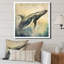 «Graceful Whale - Animals», reproduction d'art sur toile-676797730-676797731