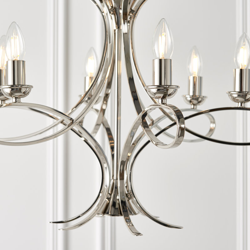 Cliff 6 - Light Candle Style Chandelier