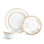 Service de table 12 pièces, service pour 4 Vera Wang Lace