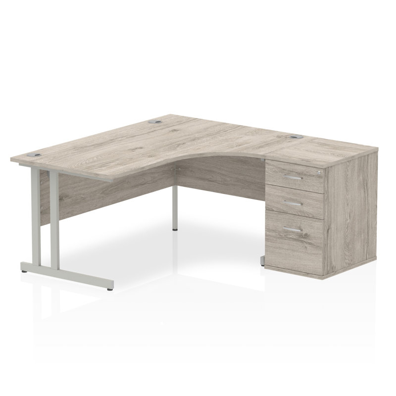 Zetta Metal Base Executive Desk, 73 cm H x 160 cm W x 80 cm D
