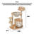 Solid Wood Transparent Space Capsule Cat Tree