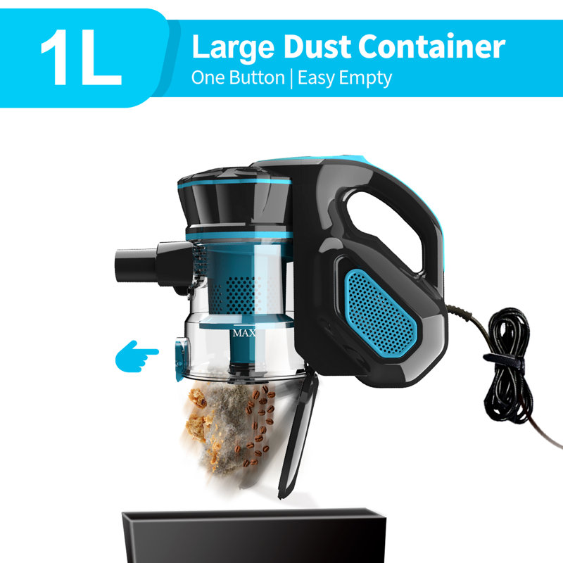 Aspirateur balai sans sac INSE, Bleu
