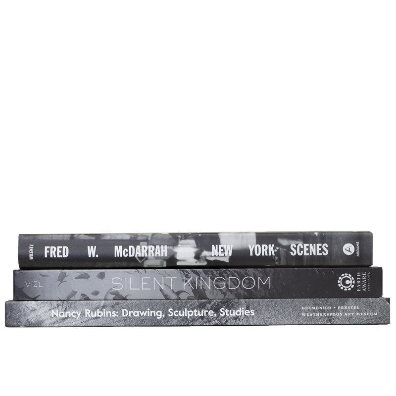 Decorative Books - Stone Coffee Table Stack - 4 Grey Books