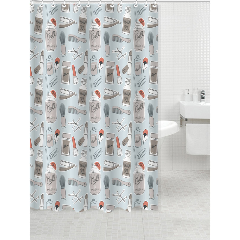 Neeley Vinyl Shower Curtain