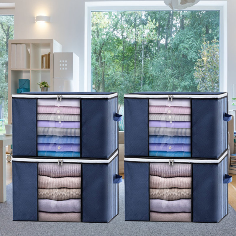 Ensemble de sacs de rangement en tissu, Bleu