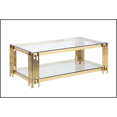 Table basse à 4 pieds avec rangement