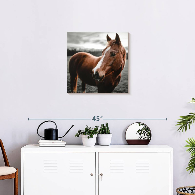 Brampt brillant cheval, H 20 po x l 20 po