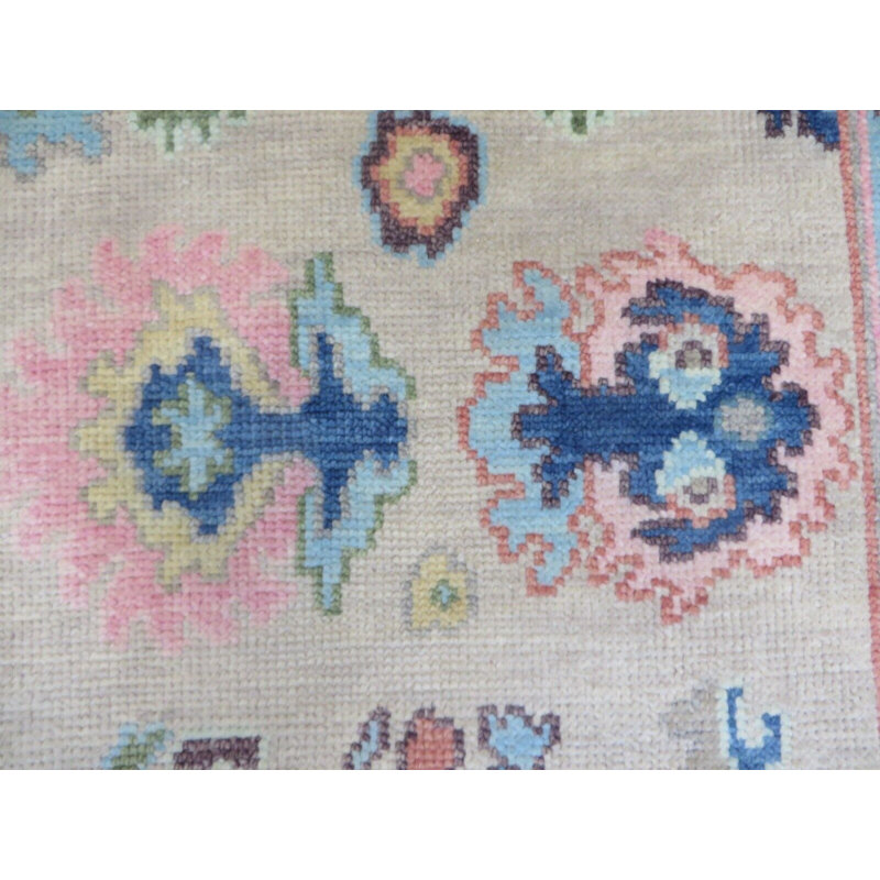 Tapis carré en laine 3 pi x 15 pi 10 po One-of-a-Kind Estephanie
