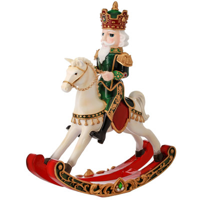 Cheval à bascule en résine royal jeweled nutcraker
