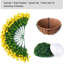 Panier de plantes artificielles à fleurs suspendues