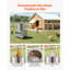 Machine à plumer le poulet, tambour 19,7 po, machine à plumer électrique 2 ch et 275 tr / min avec 106 doigts souples et roues de transport, extracteur de plumes en acier inoxydable pour le traitement de 2 à 4 poussins une fois