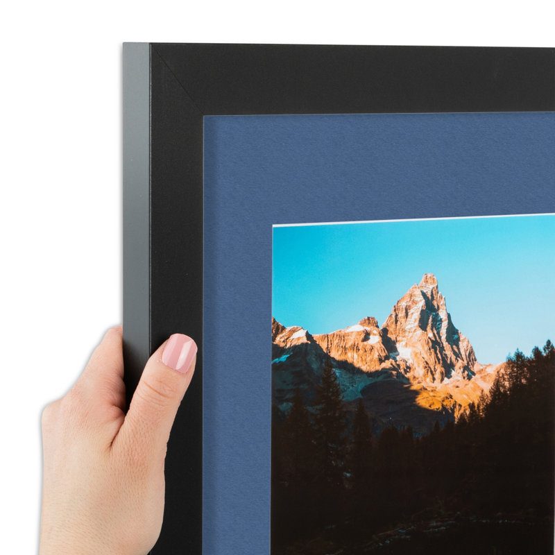 Matte Picture Frame with Mat, Royal