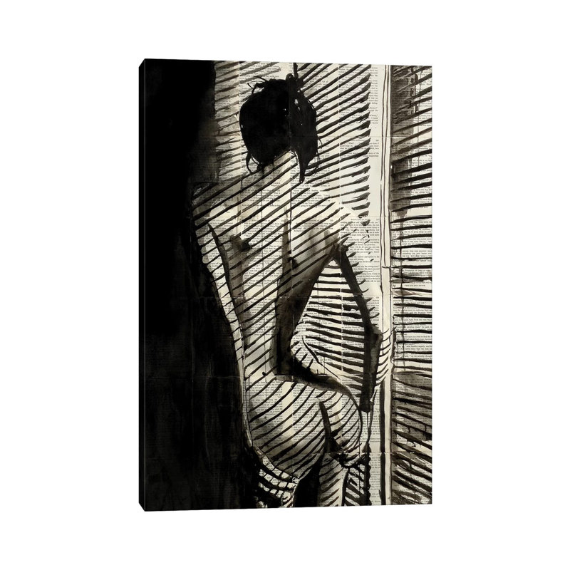 «Blinds» par Loui Jover - impression sur toile tendue, H 12 po x l 8 po x P 0,75 po, Toile tendue