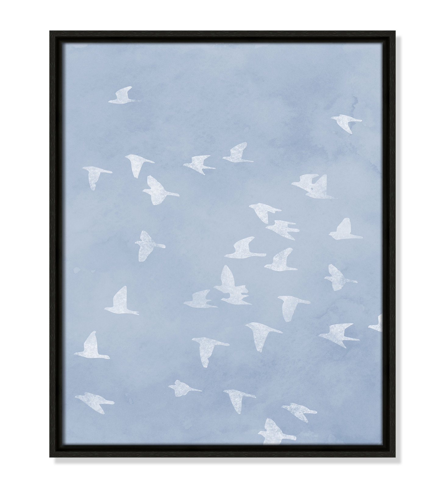Flying Friends Print by Marcus Prime, 17.5'' W x 21.5'' H, Espresso Floater
