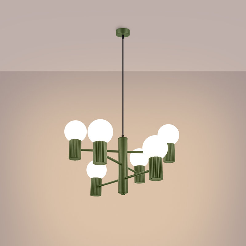 Wynnwood 6 - Light Chandelier, Green