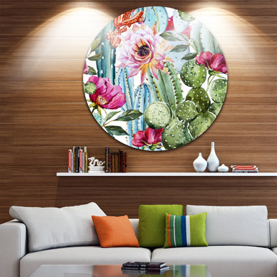Motif de cactus - aquarelle