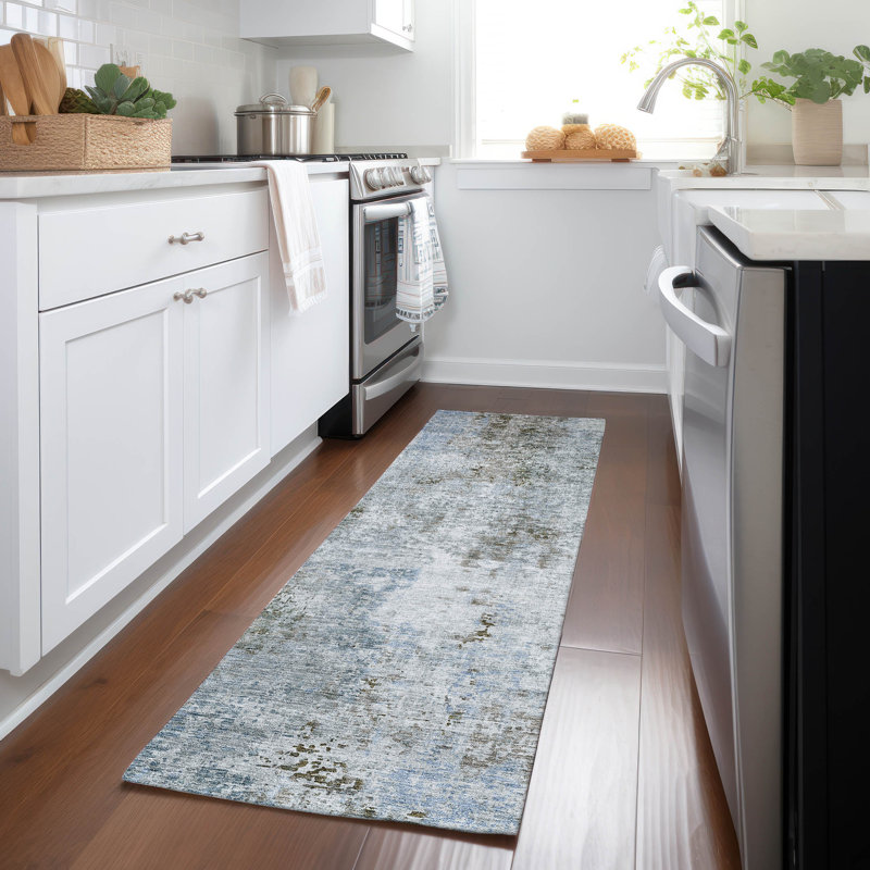 Tapis antidérapant Chaquana, Tapis de couloir 2 pi 3 po x 7 pi 6 po