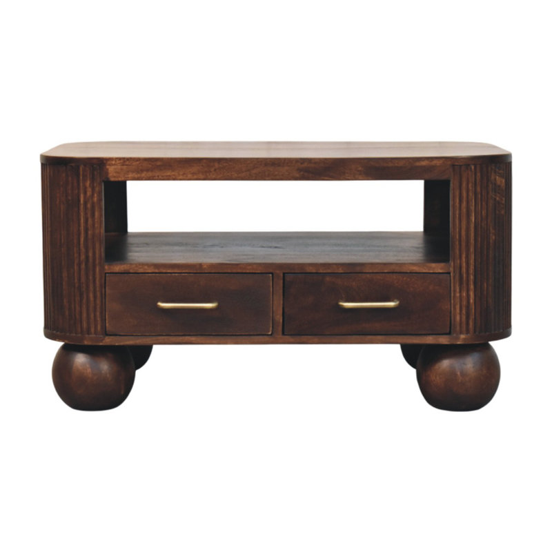 Solid Wood Coffee Table with Storage