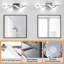 Éclairage pour meuble-lavabo réglable à 1 lumière à DEL 23,6 po en fer chromé 3000K / 4000K / 5000K Amccie-1275806469