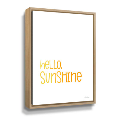 «Hello Sunshine», reproduction sur toile