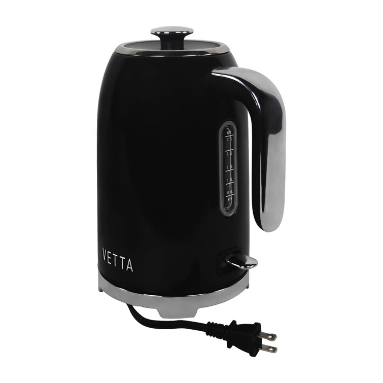 VETTA Retro Electric Kettle - 1.7L Electric Tea Maker, 1500 Watt Tea  Kettle, Hot Water Boiler with Auto Shut Off, Fast Boiling for Coffee Tea  Water