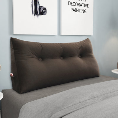 Support de dossier triangulaire en velours