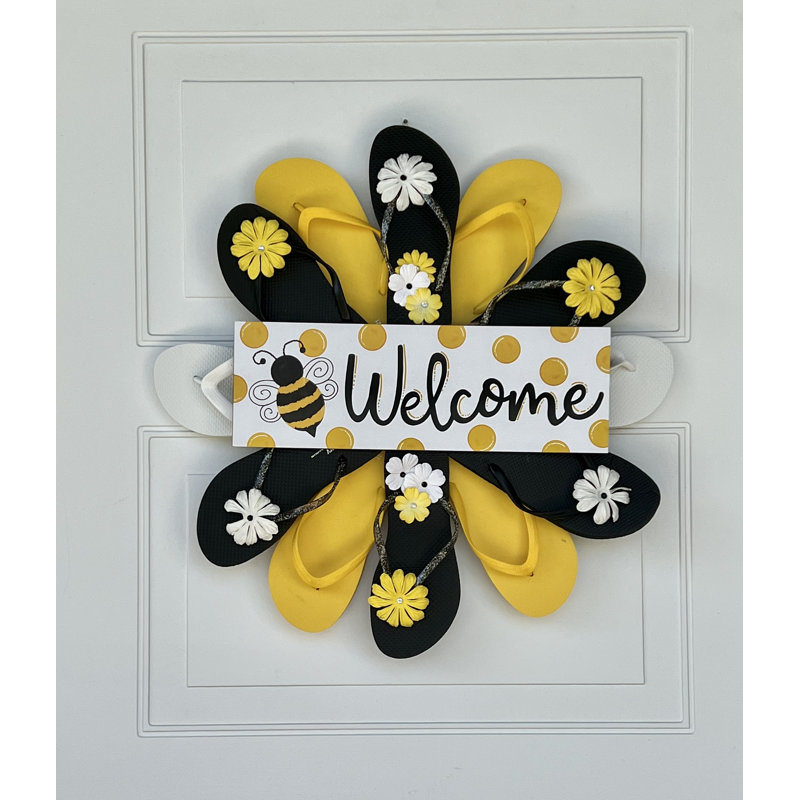 Couronne de bienvenue jaune