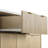 White 55.5" Rolling Fluted Kitchen Island-884086264