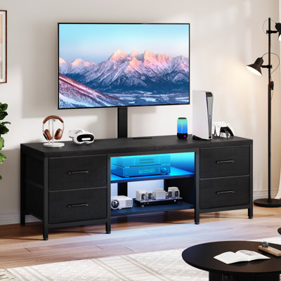 Austin 59'' LED TV Stand with Integrated Mount and Power Outlets
