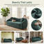 Canapé-lit inclinable convertible en chenille de 86 pouces, canapé-lit rabattable avec base coulissante-1672087527
