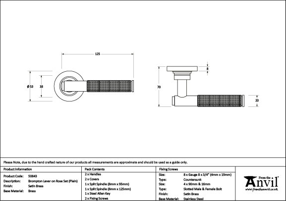 Brompton Interior Mortise Door Handle