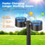 Lumières solaires doubles à double tête imperméables, 2 lumières solaires à DEL plus lumineuses, lumières de jardin solaires extérieures jusqu'à 12 heures pour un sentier de jardin
