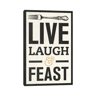 Live Laugh - Print on Canvas