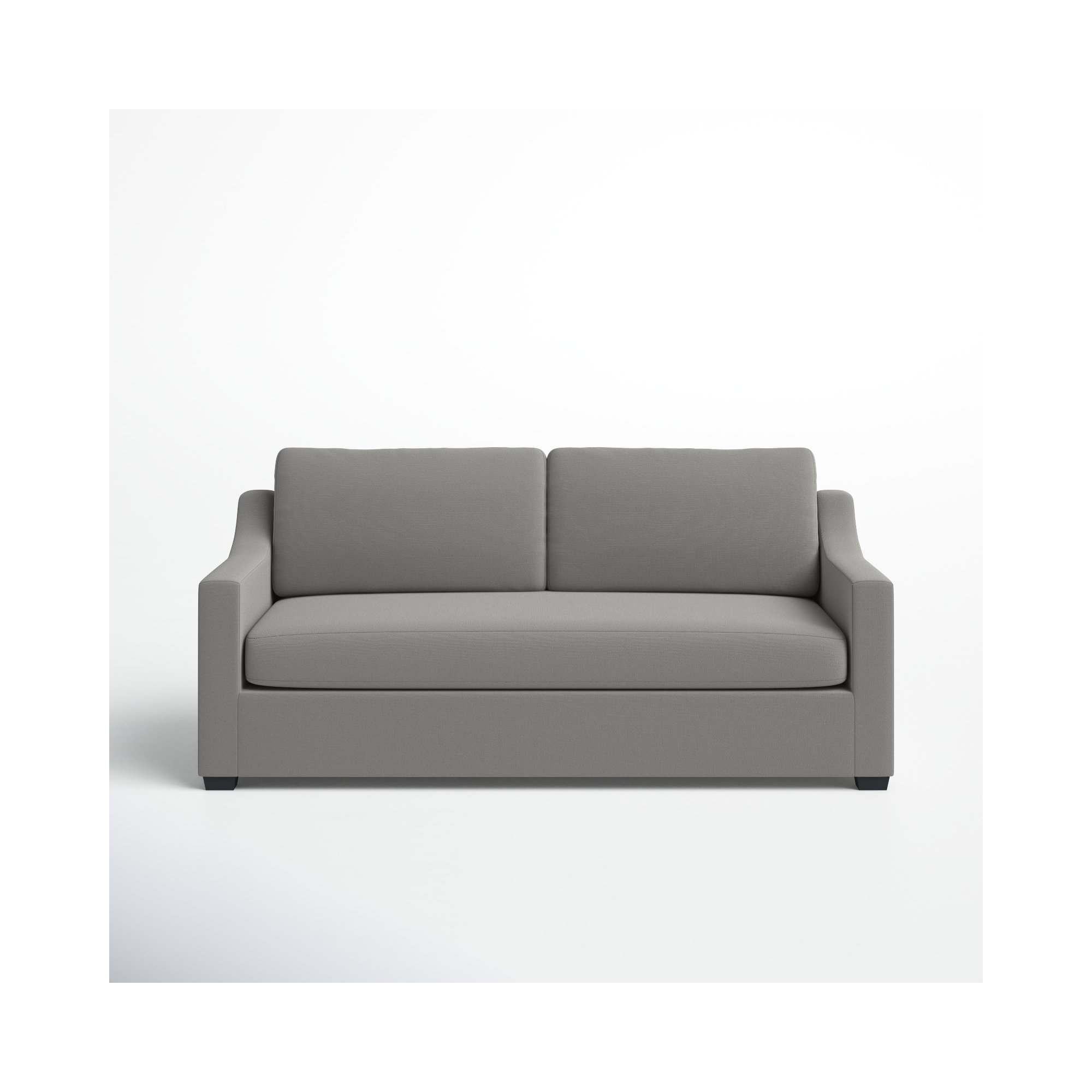 Cranbrook 88'' Upholstered Sofa, Bayou Light Gray Canvas