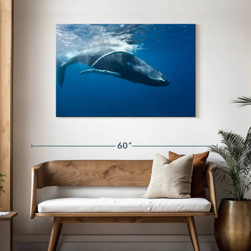 Brampt Humpback Whale, 30" H x 45" W