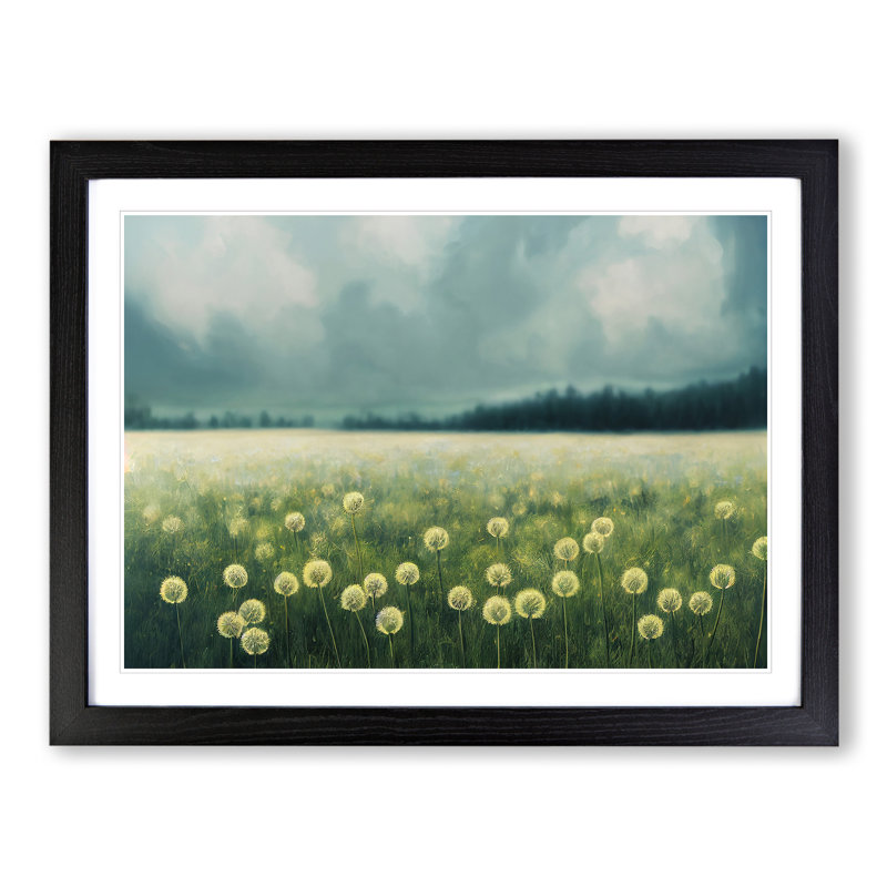 Dandelion Field Vol.4 - Framed Print, Black, 25cm H x 34cm W x 2cm D