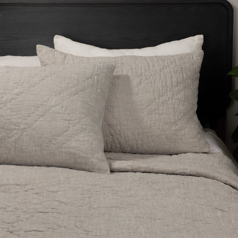ADLEY, NICKLE, EURO SHAM, Taie décorative double TG, Brun