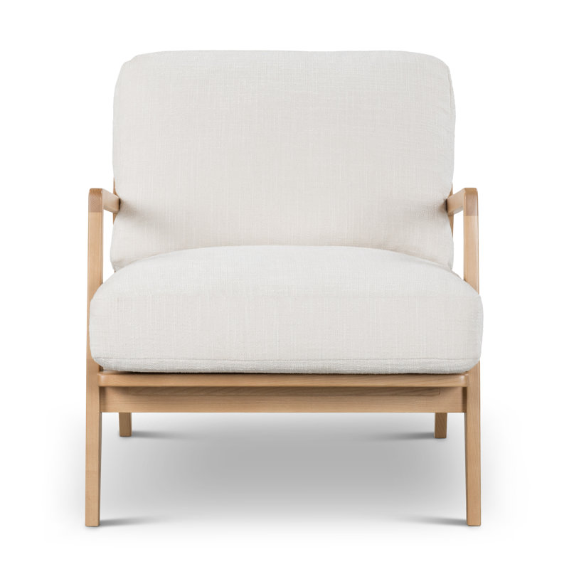 Lucas Armchair, Crosshatch Cream/Oak