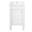 Armoire de salle de bain de style français 18 po avec rangement, solution pour petit espace avec lavabo en céramique, tablette réglable, charnières à fermeture en douceur-2092710045
