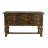 Six-Drawer Black Wash Buffet with Iron Inserts