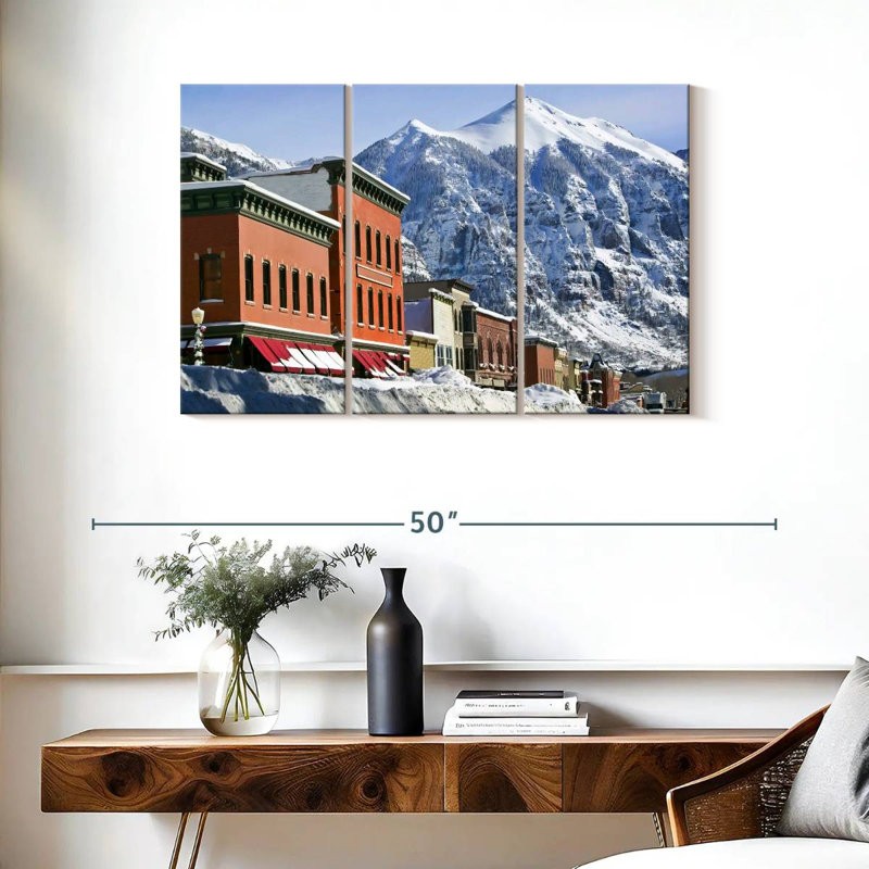 Village d'hiver Rureau Telluride, H 24 po x l 38 po