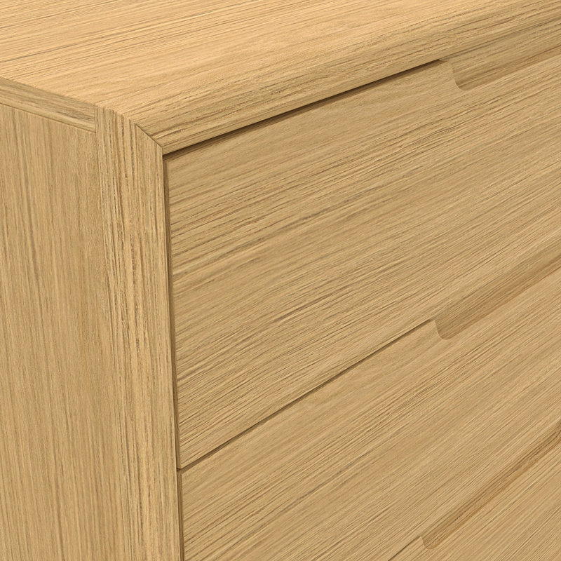 Commode 3 tiroirs Rise, Chêne clair