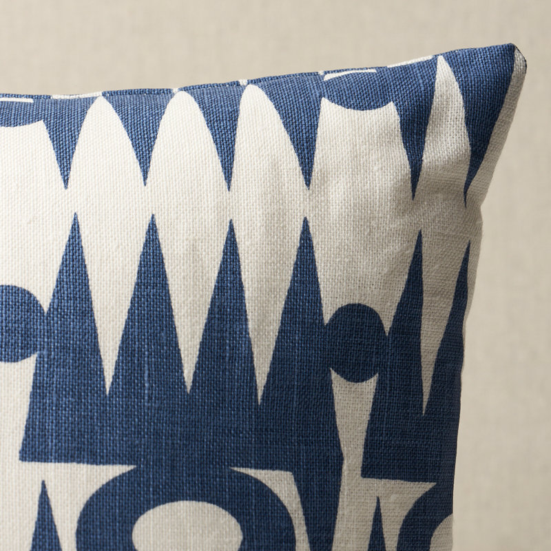 Schumacher x Drusus Tabor Ra Pillow, Navy