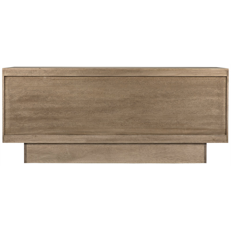 Drake 75'' W Solid Wood Sideboard, Washed Walnut